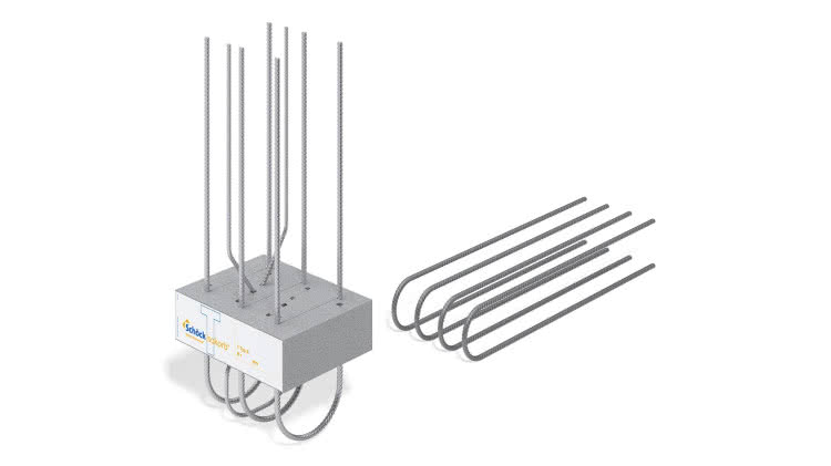 Schöck Isokorb® T typ A do odcięcia termicznego attyk i balustrad żelbetowych
